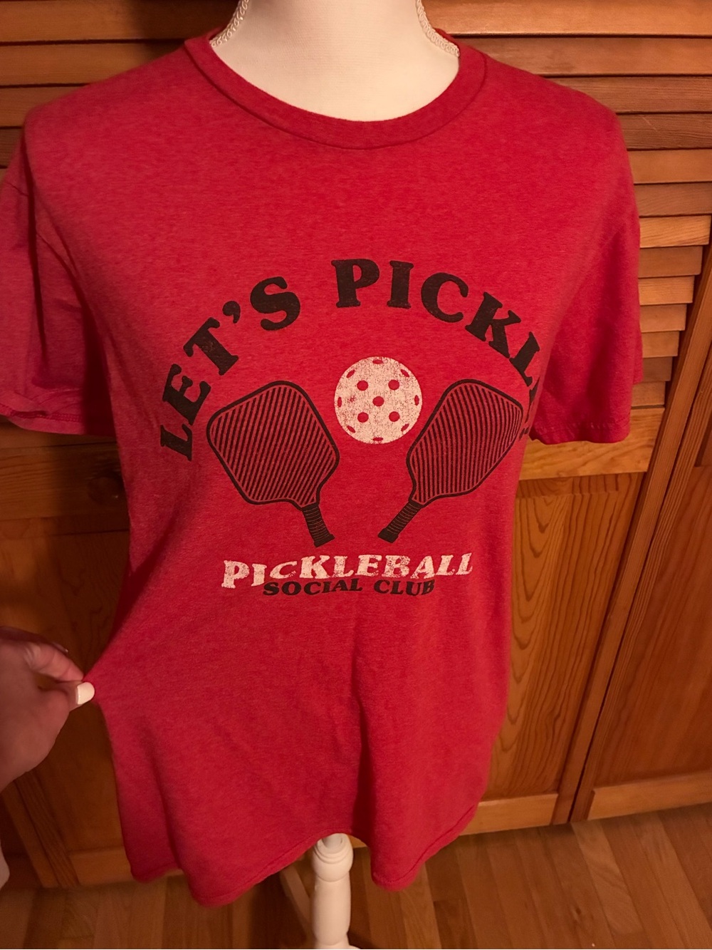 Let’s Pickle Pickleball Social Club Red Graphic Short Sleeve Tee